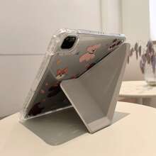 Magnetic Puppy Tablet Protective Case Compatible With IPad, Y-Fold Design With Pencil Slot, Compatible With IPad 2020/2021/2022 Pro 11 Inch, IPad 10th/11th Gen, IPad Air 4/5/6, Smart Sleep/Wake, Double-Sided Pattern, Anti-Bending Anti-Drop