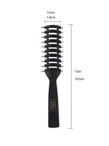 1 szt. męski 9-rzędowy grzebień do stylizacji, puszysty grzebień pomady do szybkiego suszenia, antystatyczna wentylowana szczotka do włosów, szczotka do rozczesywania, odpowiednia do użytku w domu i salonie, uniwersalna stylizacja włosów dla mężczyzn i kobiet o cienkich, kręconych, falowanych, mokrych lub suchych włosach, antystatyczny grzebień z tworzywa ABS w jednolitym kolorze, na każdą porę roku
