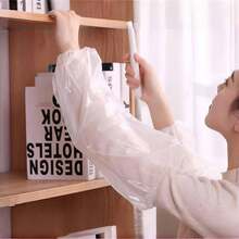 50/150pcs Disposable Elastic Sleeve Covers, Waterproof Protective Sleeve Covers, Oil Resistant Cleaning Accessories - Multicolor - View 1