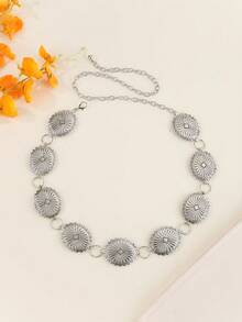 Fashionable Sexy Charm Minimalist Beach / Nightclub Alloy Waist Chain, Single Layer Body Chain, Cross-Shaped Waist Chain