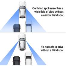 Heart Shaped Blind Spot Mirrors For Cars – Convex Rearview Mirror For Enhanced – Universal Fit Stick-On Side Mirror With Cute Heart Design – Perfect For Cars, SUVs, Trucks