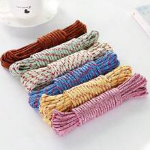 1/2 Pcs Thicker Clothesline, Outdoor Drying Ropes, Wear-Resistant Anti-Wind Type For Drying Clothes/Quilt, Random Color