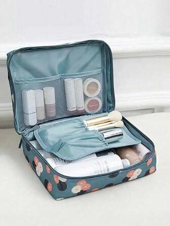 1 pieza/Set Bolsa de almacenamiento de viaje multifuncional de gran capacidad, bolsa tejida de gran capacidad para agujas de tejer, ganchos de ganchillo, hilo y otros suministros de manualidades y costura, gran regalo para Halloween, Año Nuevo, Navidad, mamá, esposa