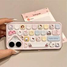 Sanrio 1pc Sanrio Mother's Day Gift Cute Hello Kitty Keyboard Design Shockproof Phone Case, Suitable For IPhone 16/15/14/13/12/11/8/7/X/XS Pro, Pro Max (Keyboard Style Random Due To Different Models)