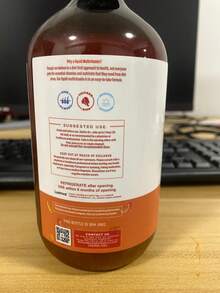 1 Bottle Liquid Multivitamin + Hair Growth With Clinically Tested Lustriva - Thicker Hair - Reduce Wrinkles & Fine Lines - Haircare - 15.22 Fl Oz - Peach mango - 查看 6