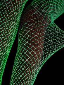 1 Paio di sexy biancheria intima in rete che brillano al buio