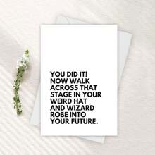 1PC Graduation Card, College Graduates, Inspiring Cards, Graduation Cards And Envelopes, High Quality Paper Products, Graduation Gifts