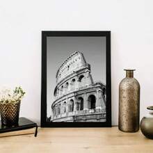 1/3 件可选框架海报墙艺术旅行伦敦塔桥罗马纽约海报墙艺术画适用于客厅家居装饰