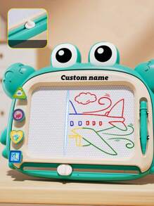 1 Piece Personalized Small Crab Color Drawing Board Writing Board, Customized Cartoon Crab Shape Graffiti Board, Magical Magic Board Can Be Reused, Clean And Do Not Dirty Your Hands, Beginner Painting Custom Gift Magic, Writing Board Puzzle