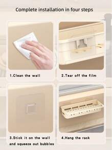 1 pezzo Scaffale porta stoviglie, porta panni e spugne da cucina multifunzione,organizer da parete per spezie