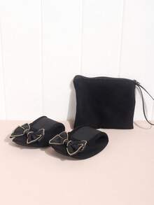 Women's Lightweight, Barefoot-Feel Casual Soft & Versatile Classic Ballet Flats, Foldable Slip-On Ballerina Shoes, Women's Indoor Slippers - Black - View 8