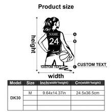 1pc Customized Basketball Themed Decorative Metal Wall Art - Personalized With Name - Girl Player, Boy Player, Basketball Player Silhouette And Name, Durable, Vibrant Colors, Suitable For Indoor And Outdoor Spaces - Adds Vibrancy To Living Room, Hallway, Bedroom, Home And Office Walls, Cafes And Shops - Decor, Home Decoration, Wall Decor, Room Decor, Bedroom Decor, House Decor, Personalized Gift, Birthday Gift, Christmas Gift - Multicolor - View 13