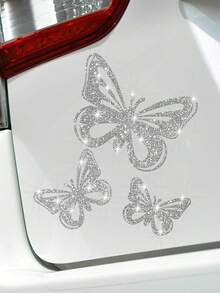 Shiny Butterfly Stickers, Beautifully Designed To Create A Captivating Fluttering Butterfly Effect On Vehicle Body - one-size - View 11