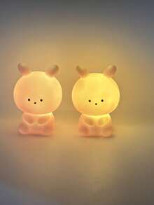 Cute Rabbit Shaped Warm Light LED Lamp, Soft And Comfortable Light, Small And Portable, Suitable For Bedroom, Living Room, Study, Party, As A Night Light And Home Decorative Gift, Also Called LED Light, Atmosphere Light, Decorative Light, Night Lamp. - Big Head Rabbit Night Light - View 14