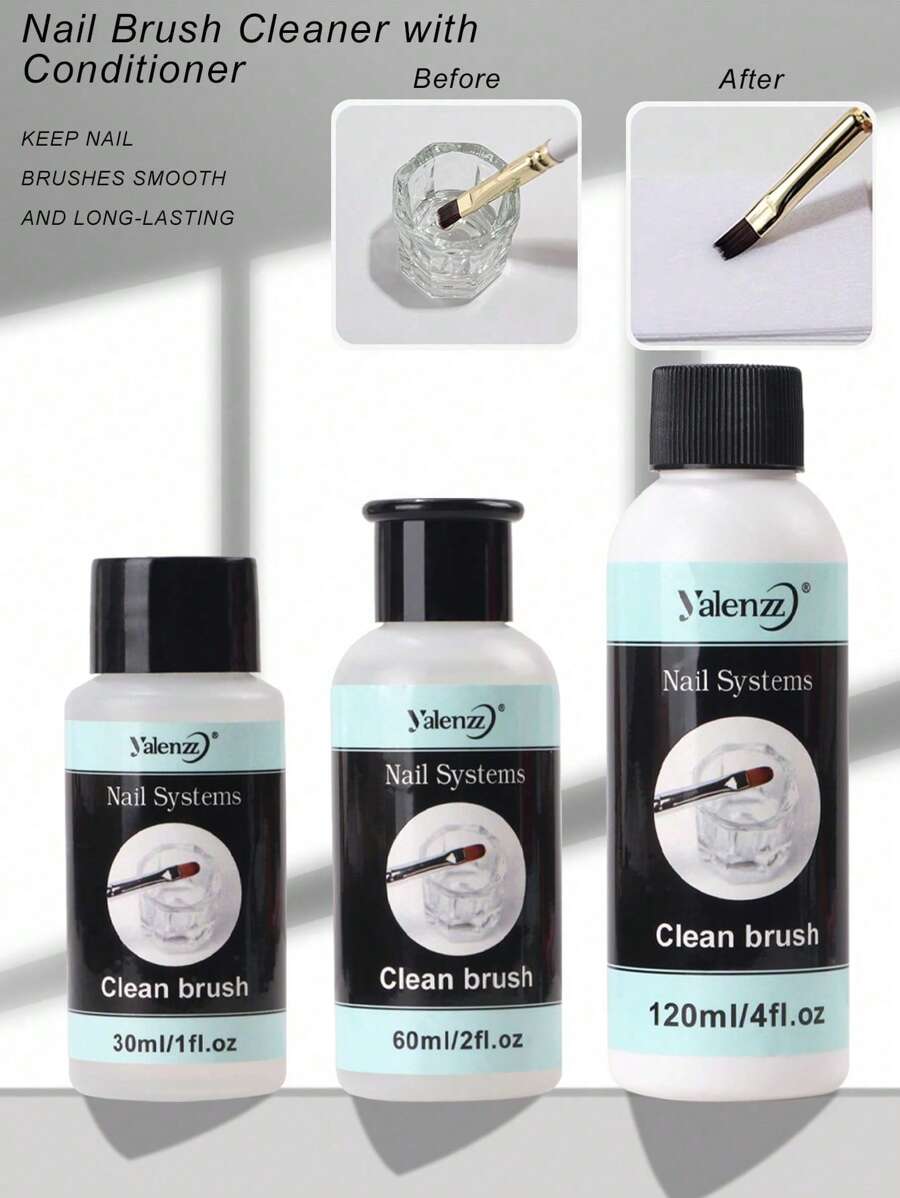 Acryl Nagelbürsten Reiniger - Schnellreinigung für Gel/Acryl Nagelbürsten, Malpinsel, Spritzpistolen, Kunstwerkzeuge, Nagelbürsten Reiniger, Konditionierer und Reparaturmittel