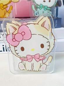 Sanrio 1 pièce Support de stylo factice réaliste Sanrio avec designs de chat, Chat noir et Melody, boîte de rangement multifonction transparente de grande capacité pour le bureau, organisateur de papeterie adorable en plastique, sans plumes, disponible en plusieurs couleurs, convient pour le rangement et l'affichage décoratif des étudiants