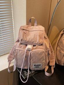 New Unisex Fashion Backpack, Casual & Versatile, Large Capacity, Lightweight, School Backpack - Purple - View 6