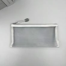 透明网状笔袋；简约风格纱布文具收纳袋；办公学校用品，玩具收纳袋，返校，学校用品，铅笔盒，铅笔袋，书包 - 彩色 - 查看 11