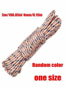 1/2 Pcs Thicker Clothesline, Outdoor Drying Ropes, Wear-Resistant Anti-Wind Type For Drying Clothes/Quilt, Random Color