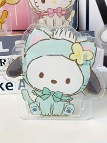 Sanrio 1 pièce Support de stylo factice réaliste Sanrio avec designs de chat, Chat noir et Melody, boîte de rangement multifonction transparente de grande capacité pour le bureau, organisateur de papeterie adorable en plastique, sans plumes, disponible en plusieurs couleurs, convient pour le rangement et l'affichage décoratif des étudiants