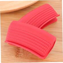 Épaisse housse de poignée en silicone pour poêles en fonte, poignée anti-dérapante et résistante à la chaleur, prise de poignée résistante aux hautes températures anti-brûlure, housse de poignée de poêle résistant à la chaleur pour ustensiles de cuisine en métal, poêles, casseroles en fonte, poêles, plaques, poignées d'ustensiles de cuisine en métal et en aluminium - manchon de préhension, housse de poignée