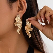 1 Cặp bông tai đuôi cá hợp kim mạ vàng/bạc hình đại dương, thích hợp cho phụ nữ đi nghỉ, du lịch, bãi biển, hẹn hò, thời trang và đa năng - Bạc - Xem 6