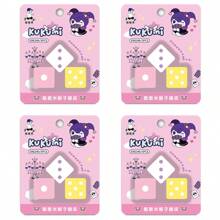 3pcs/Set Kukumi Dice Shaped Erasers, Funny Stationery, School Office Party Game Souvenirs, Student Prize Treasure Box, Back To School Gifts, Gambling Game Rewards, Clean & Smudge-Free Correction Tool For Exams, Drawing, Writing