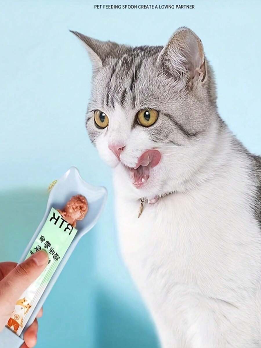 猫条挤压勺，猫条喂食器，用于可舔湿猫零食，宠物液体零食喂食工具