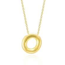 Fashionable Gold Copper A-Z 26 Letter Hanging Necklace, Charming Women's Jewelry