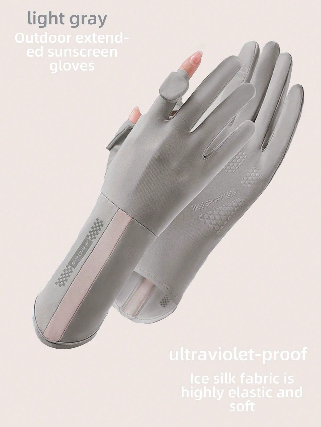 طقم قفازات شمسية للنساء متعددة الألوان وأغراض، قفا...