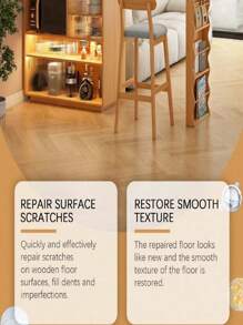 120ml Floor Refinishing And Repair Agent, Furniture And Floor Scratch Repair Spray Paint Refinisher And Glosser