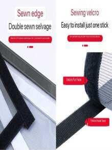 Jedna biała koronkowa zasłona z białym obszyciem, odpowiednia na każdą porę roku, aby trzymać komary z daleka. Idealna do salonów i sypialni, ta samoprzylepna, wielokrotnego użytku moskitiera ma elegancki i prosty design. Jest ściśle tkana, lekka i oddychająca, zapewniając dobrą wentylację. Zasłona jest zmywalna i ręcznie robiona, co czyni ją stylowym elementem wystroju domu.