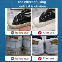 Multi-Functional White Shoe Cleaner, Whitening, Stain & Yellowing Removal, Waterless Cleaning, Suitable For Leather And Sneakers(Random Color)