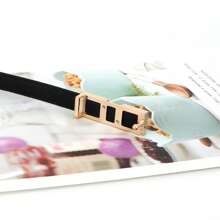 1 pieza Cinturón de mujer multicolor para la cintura, cinturón delgado vintage como decoración elegante para jeans, pantalones, ropa casual, moda coreana de verano, escuela de otoño, otoño, Halloween