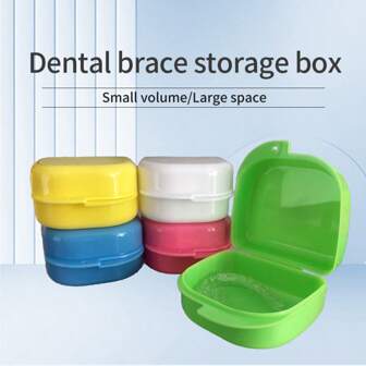 Boîte de rangement portable pour prothèse/appareil dentaire, prothèses dentaires, dents amovibles, étui de transport pour dents prothétiques