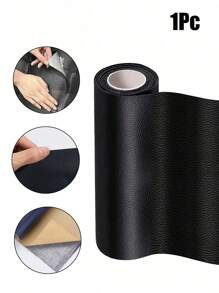 1PC Leather Repair Tape, Self Adhesive Leather Repair Patch For Sofas Couch Furniture Car Seat, Leather Rip Repair Kit Self-Adhesive Leather Refinisher Cuttable Sofa Repair, For Hotel/Restaurant/Office/Commercial For Workshops&Stores