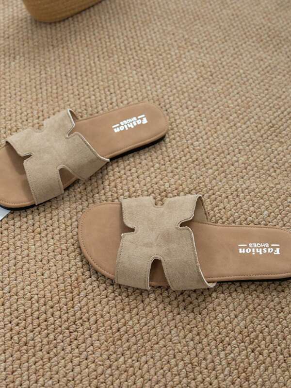 Fashionable Flat Travel Sandals, Casual Outdoor Flat Slippers