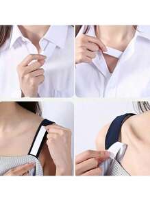 36pcs Clear Double-Sided Adhesive Anti-Slip Stickers For Shirt Neck, Women's Lingerie & Underwear - Waterproof And Invisible Summer Cooling,Beach,Travel