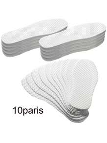 10 Pairs Disposable Shoe Liners Breathable Thin Insoles Disposable Women Replaceable Sweat And Outdoor Barefoot Wood Pulp Shoe Liner For Women Men Hiking Running Boot Sneaker(27.5cm)It Can Be Trimmed To The Appropriate Size At Will,Suitable For All Kinds Of Shoes