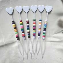 6 Pcs ABS Plastic Hair Pulling Tool For Summer Hairstyling - Multicolor - View 9