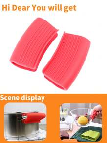 Épaisse housse de poignée en silicone pour poêles en fonte, poignée anti-dérapante et résistante à la chaleur, prise de poignée résistante aux hautes températures anti-brûlure, housse de poignée de poêle résistant à la chaleur pour ustensiles de cuisine en métal, poêles, casseroles en fonte, poêles, plaques, poignées d'ustensiles de cuisine en métal et en aluminium - manchon de préhension, housse de poignée