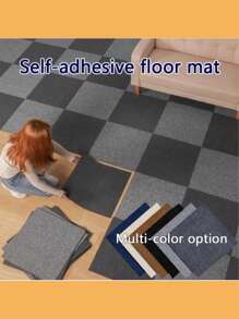 5-Piece Self-Adhesive Square Carpet, Warm And Atmospheric Patchwork Mat, Warm Bedside Carpet, Soft And Anti-Fall, Easy To Install, Home Decoration, 11.8x11.8 Inch Crawling Mat, Thick Plush Patchwork Mat, Shock-Absorbing And Sound-Proof Pet Rest Mat, Living Room Decoration, Carpet DIY Square Patchwork Mat, Removable Seams, Arbitrary Cutting, No Deformation, Washable, Colorful, Suitable For Home, Living Room, Pet House, Bedroom And Bedside. Rug Bedroom Decor Rugs