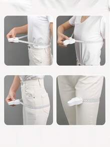 1 pièce Règle de mesure automatique de la circonférence, mesurant le corps, les jambes, la taille et le tour de poitrine. Règle multifonctionnelle portable et souple pour la gestion de la silhouette, cadeau de voyage, facile à transporter