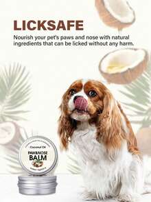 2-In-1 Paw And Nose Balm For Dogs & Cats, Coconut Oil Natural Moisturizer, Protects Paws From Hot Pavement, Relieves Dry Nose & Cracked Paws, Soothing And Nourishing Pet Care With Coconut Scent, 0.53oz/15g - White - View 6