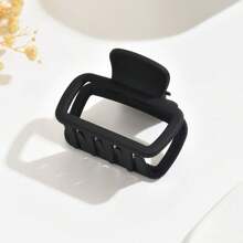 1 buc/4 buc/6 buc femei medii negru/alb/maro/kaki pătrate plastic ușor elegante simple minimaliste culoare solidă agrafe de păr, versatile pentru ieșiri zilnice, casual, petrecere, naveta, vacanță, spălatul feței, machiaj, ținute asortate gheare de păr de vară agrafe de păr cleme de păr cleme de păr tip maxilar clemă de păr tip prinzător de păr