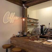 Enseigne au néon café, enseigne murale décorative commerciale de bar à café, lumières au néon, enseigne lumineuse à LED de magasin de café, décoration de pièce esthétique, convient pour les cafés, restaurants, magasins commerciaux, coins café, bars, salles d'homme, fêtes, cadeaux d'anniversaire, éclairage néon café, alimenté par USB 5V, interrupteur de contrôle, facile à installer.