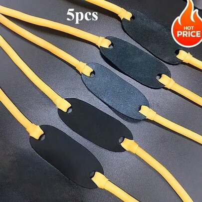 5pcs Flat Resistance Bands For Slingshot, Flat Rubber Bands Flat Latex Bands For Professional Slingshot Hunting And Shooting Replacement