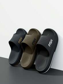 Men's EVA Thick Sole Non-Odor Slippers, Summer Indoor/Outdoor Non-Slip Wear-Resistant Shock-Absorbing Comfortable Casual Flip Flops, Outdoor Leisure Beach Walking Sandals - Pink - View 1