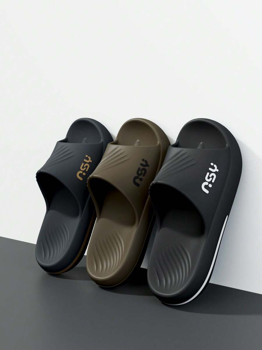 Men's EVA Thick Sole Non-Odor Slippers, Summer Indoor/Outdoor Non-Slip Wear-Resistant Shock-Absorbing Comfortable Casual Flip Flops, Outdoor Leisure Beach Walking Sandals - Pink - View 1