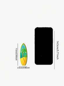 16pcs Wooden Surfboard Design Beach Tree Hanging Decorations For Summer Beach Party With String Pendant,Home Decor ,Room Decor,Wall Decor Gifts Birthday Graduation